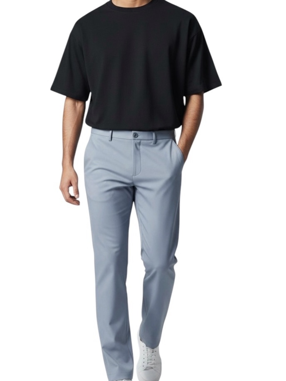 Kid Vineyard Vines Men's Straight-Leg Dress Trousers in Silver Gray Sz. 10